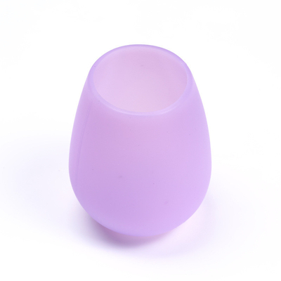 Unbreakable Reusable Colorful Silicon Wine Cup , Coffee Silicone Wine Glasses