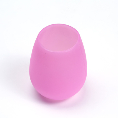 Unbreakable Reusable Colorful Silicon Wine Cup , Coffee Silicone Wine Glasses