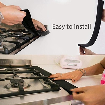 Stove Counter Silicone Kitchen Tools Flexible Silicone Gap Covers Seal The Gap