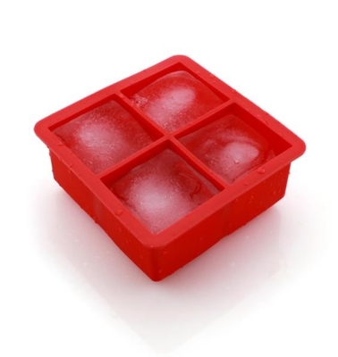 4pcs Silicone Ice Cube Molds Custom Printing Logo And Custom Embossed Logo