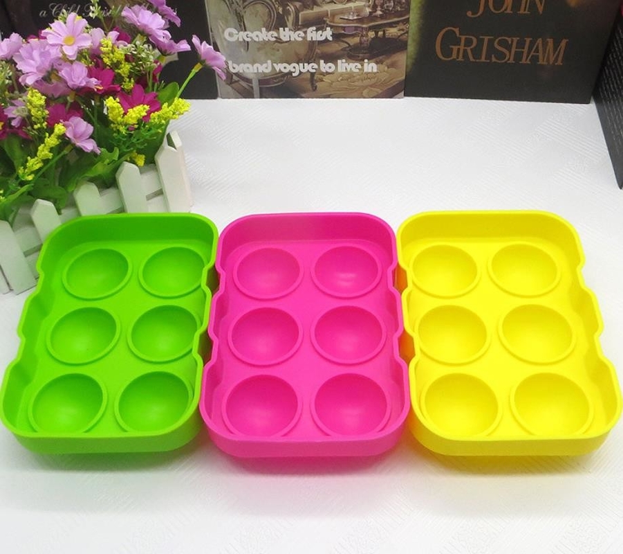 Colorfull Silicone Ice Ball Molds , Silicone Ice Ball Maker FDA 18*12.5*4.8cm